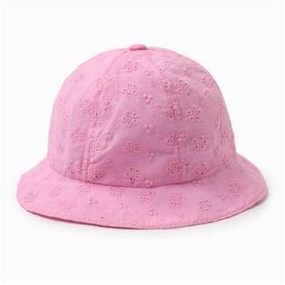 Панама детская «Нежность» MINAKU, цвет ярко-розовый, размер 48