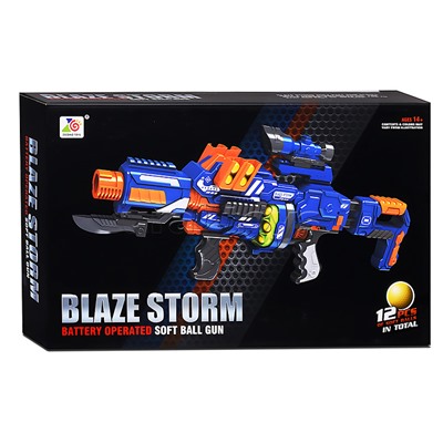 Автомат "Сражение" с мягкими шариками, в коробке