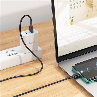 Кабель USB - Type-C Hoco X83 15W 100см 3A  (black)