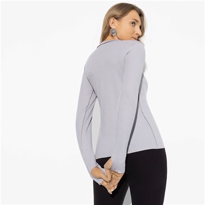 Лонгслив двусторонний, Роковое признание (fashion grey)