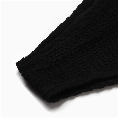 Купальник раздельный фактурный MINAKU, черный размер 42