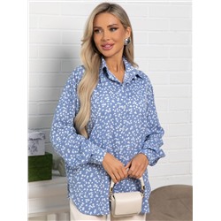 Блуза На пульсе моды (голубая) Б15418-1М