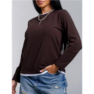 Лонгслив Рига (шоколад)