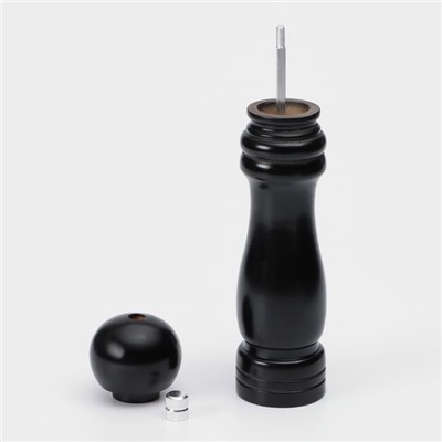 Мельница для специй Доляна, 21×4.5 см, металлический механизм, цвет чёрный