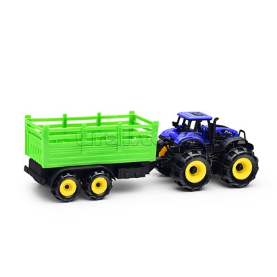 Трактор "Веселая ферма" с прицепом, в коробк