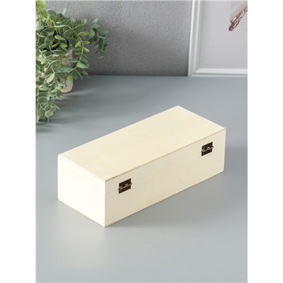 Шкатулка для росписи дерево «Прямоугольная», замок пряжка, 26×11×8 см