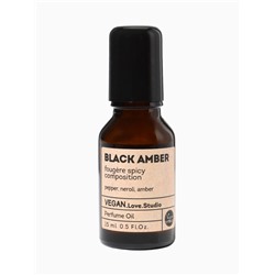 Парфюмерное масло женское VEGAN.Love.Studio Black Amber, 15 мл
