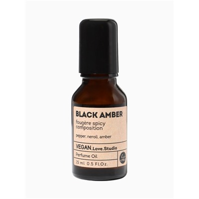 Парфюмерное масло женское VEGAN.Love.Studio Black Amber, 15 мл