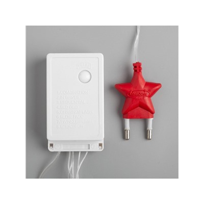 Гирлянда «Водопад» 2×1.5 м, IP20, прозрачная нить, 400 LED, свечение фиолетовое, 8 режимов, 220 В