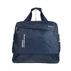 Дорожная сумка из текстиля  с принтом, цвет синий