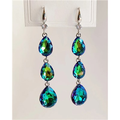 Серьги с чешскими кристаллами