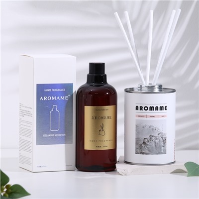 Набор диффузор ароматический Aromame, Шангри-Ла, 500 мл, круглая банка