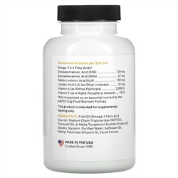 International Veterinary Sciences, Lipiderm, Healthy Skin & Coat, For Large Dogs, 120 Softgels