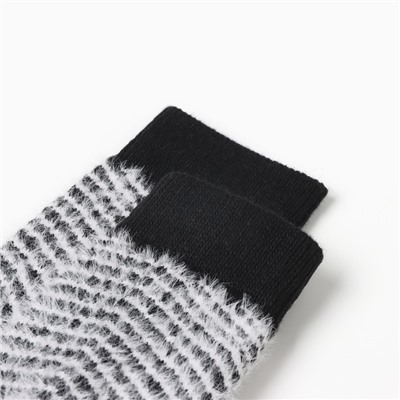 Носки женские махровые MINAKU, чёрные, размер 36-41