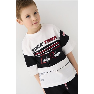 Комплект трикотажный для мальчиков: фуфайка (футболка), шорты PLAYTODAY, 1239877