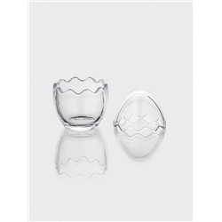 Конфетница «Яйцо», 170 мл, 8.3×11.5 см, стекло, прозрачная