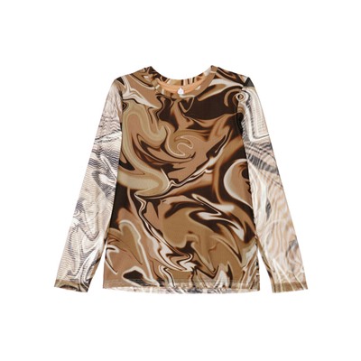 Фуфайка трикотажная для девочек (футболка с длинными рукавами)