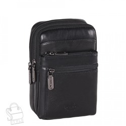 Сумка мужская кожаная кожаный 325016Z black Zinimsk