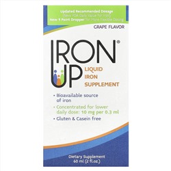 A.C. Grace Company, Iron Up, жидкая добавка с железом, со вкусом винограда, 60 мл (2 жидк. унции)