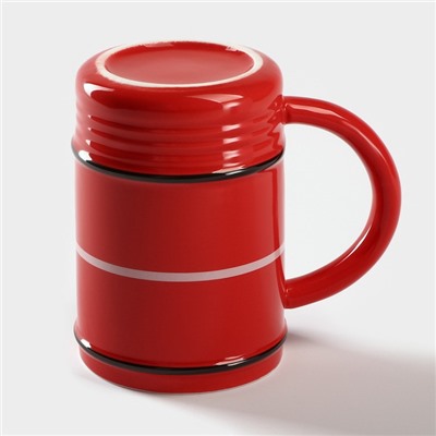 Кружка керамическая Lover Fire, 480 мл, цвет красный