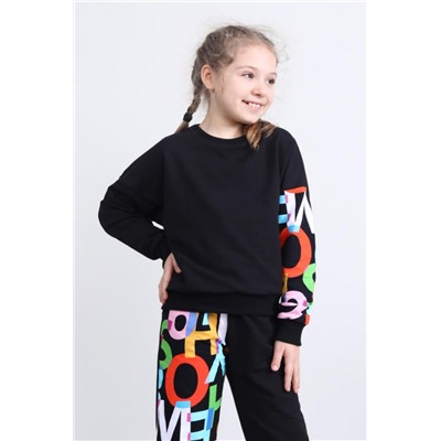 Толстовка 15463 детская (Черный)