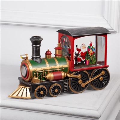 Светодиодная фигура «Паровоз» 31×17×10 см, пластик, батарейки ААх3 (не в комплекте), USB, свечение тёплое белое