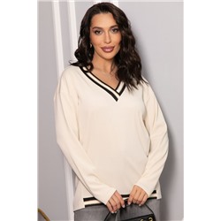 Джемпер трикотажный Камилла (бежевый) Б14453-5М