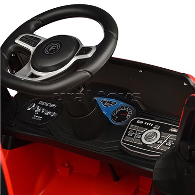 Электромобиль "Супер вояж" на аккумуляторе, с р/у управлением, в коробке (красный)