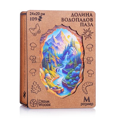 Пазл фигурный "Долина Водопадов"