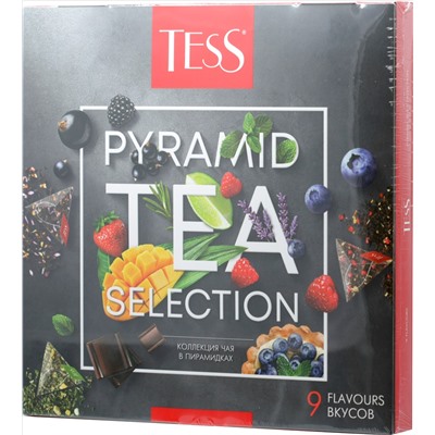 TESS. Набор чая в пирамидках (9 видов) карт.пачка, 45 пирамидки