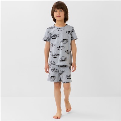 Пижама детская (футболка и шорты) KAFTAN Cars, размер 36 (134-140 см)