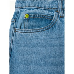 Брюки текстильные джинсовые для девочек