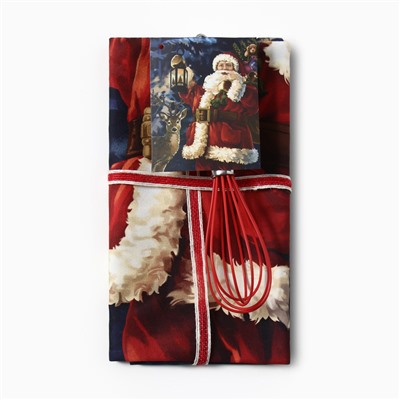 Набор подарочный новогодний «Этель, Счастливого Рождества»: полотенце 40×70 см, венчик кухонный