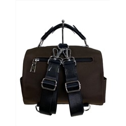 Женская сумка-рюкзак из текстиля, цвет шоколад