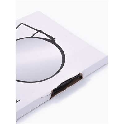 УЦЕНКА Зеркало настольное, с увеличением, двустороннее, 19.5×20 см, (16.5×19.5 см), чёрное