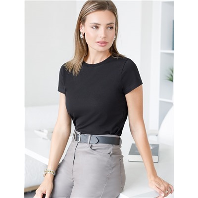 Футболка из премиального хлопка с эластаном