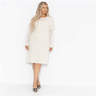 Платье комбинированное с сеткой, Ласкаю взгляд