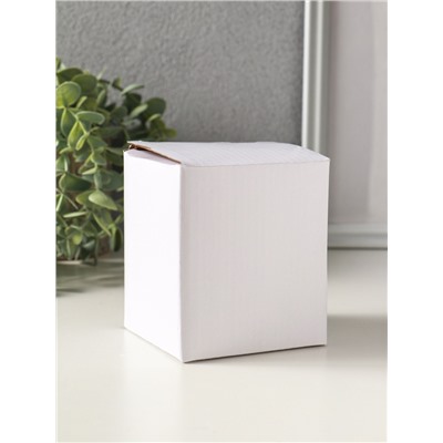 Шкатулка для украшений «Лотос», стекло, с крышкой и металлическим ободком под серебро 8.2×8.2×8.5 см