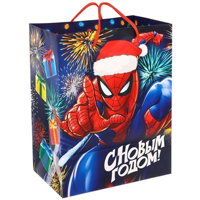 Пакет ламинат вертикальный, «С Новым годом!», 23×18×11.5 см