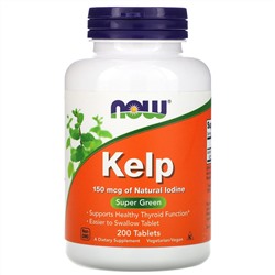 Now Foods, бурые водоросли, 150 мкг, 200 таблеток
