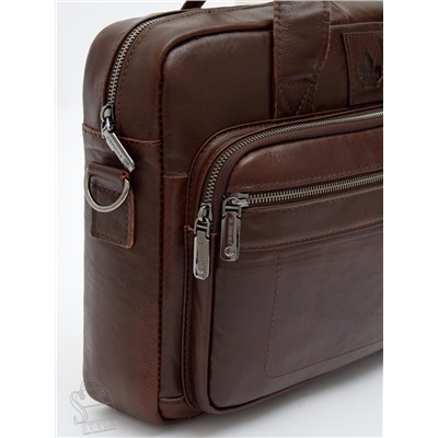 Портфель мужской кожаный 11018Z coffee Zinimsk в Новосибирске