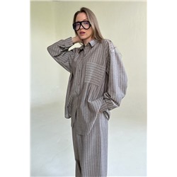 Костюм женский  SET065/13/Кофе, белый