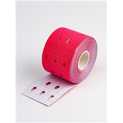Кинезио - тейп, с перфорацией, 5 см × 5 м, розовый