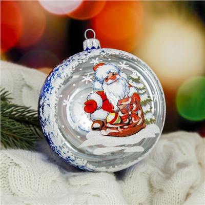 Ёлочный шар «Морозко» d=9.5 см, МИКС