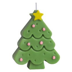 (ЗАМЯТА КОРОБКА) Свеча ароматическая Рождественская Елка в коробке