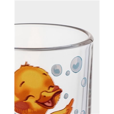 Набор детской посуды «Утята», 3 предмета: кружка, салатник, тарелка, стекло, прозрачный