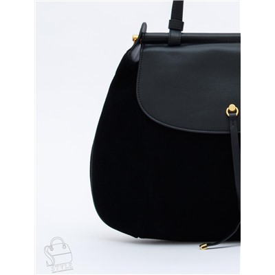 Сумка женская кожаная 1044M black Polina&Eiterou