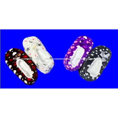 2 пары ПОДАРОЧНЫЙ НАБОР Носки-тапочки женские внутри с мехом