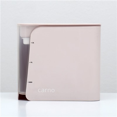 Фонтанчик для животных Carno, 2 л, с датчиком воды и фильтром, 18×16 см 2 л, розовый