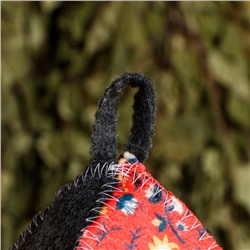 Шапка для бани и сауны «Хозяин бани», полиэфир, шерсть